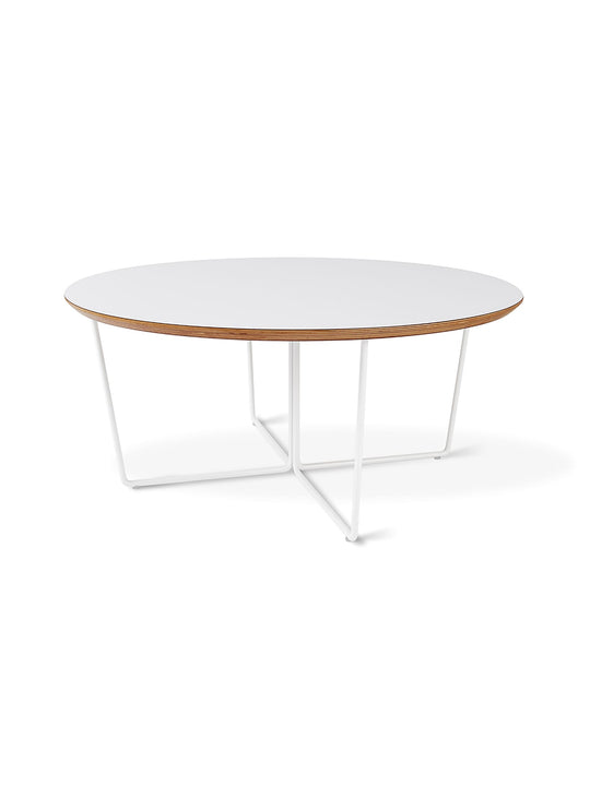 Table à café Array de Gus* Modern, silhouette graphique et contemporaine. blanc