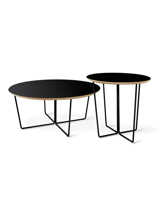 Table à café Array Gus* Modern, style moderne avec piètement géométrique. noir