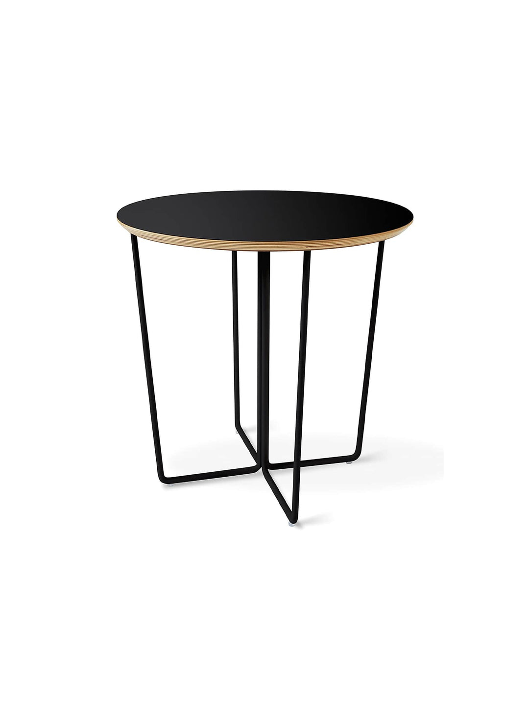 Table d’appoint Gus* Modern Array, base géométrique et style raffiné. noir