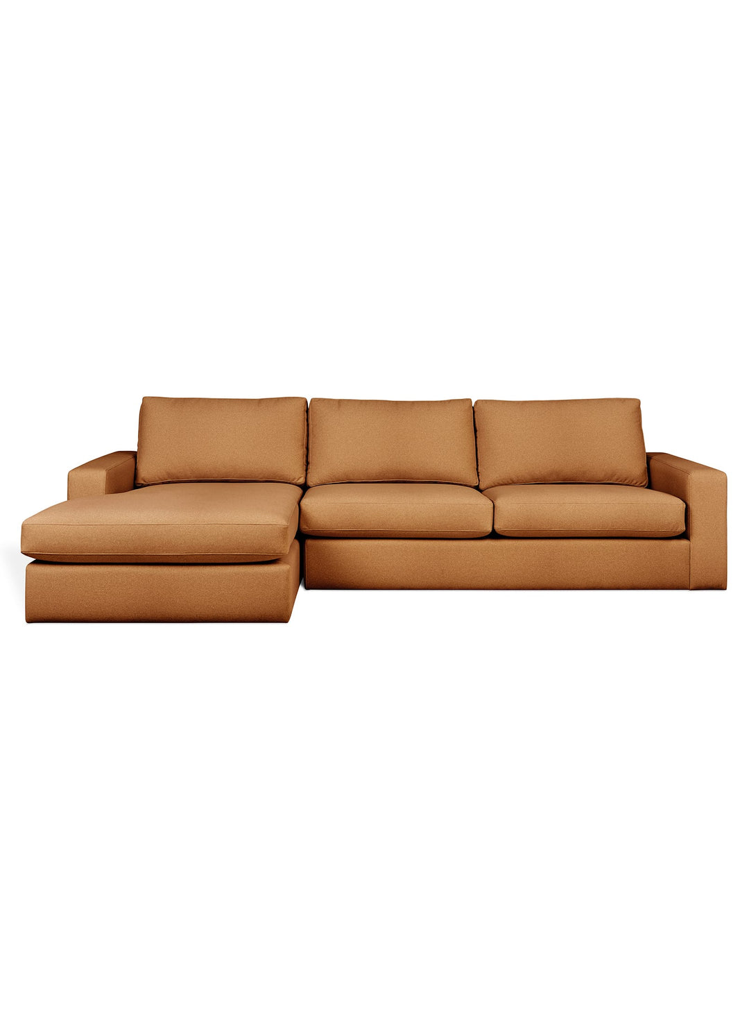 Sectionnel Ashdale signé Gus* Modern : élégance naturelle et assise moelleuse. merino autumn