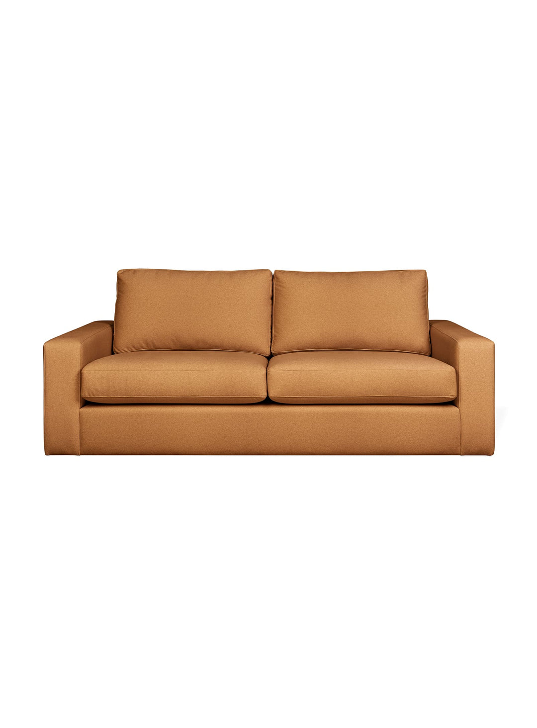 Le sofa Ashdale de Gus* Modern allie minimalisme, confort et solidité. merino autumn