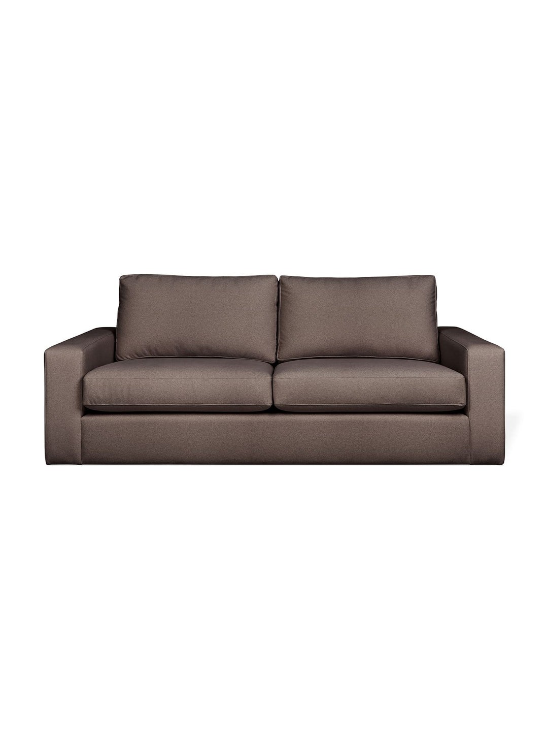 Sofa Ashdale signé Gus* Modern : lignes pures et assise moelleuse. merino carob