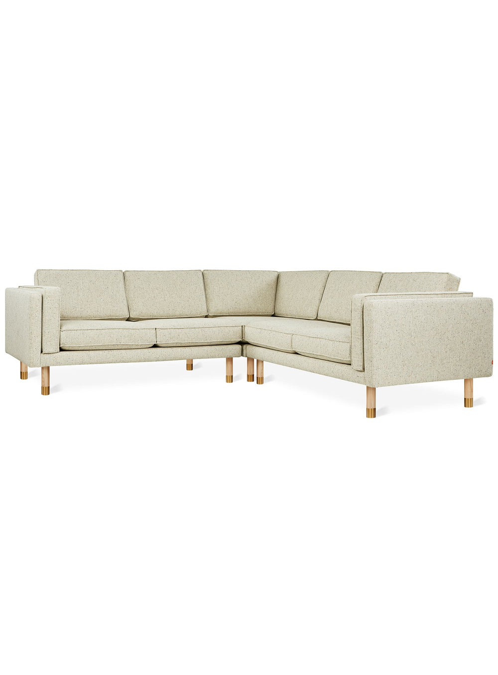 Gus* Modern Augusta, sofa bi-sectionnel élégant au charme mid-century. funfetti linen