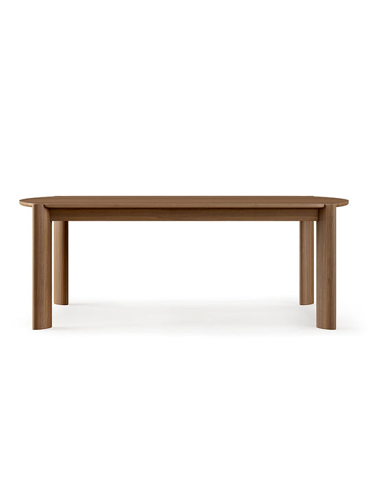 Table à dîner Bancroft Gus* Modern, design moderne sans lignes dures. noyer