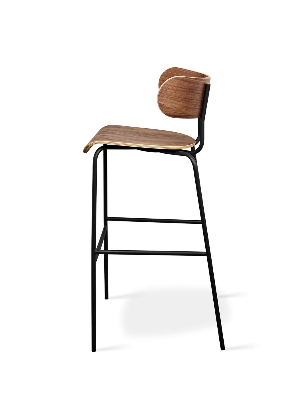 Le tabouret de bar Bantam de Gus* Modern : parfait pour îlots et comptoirs modernes. Noyer.