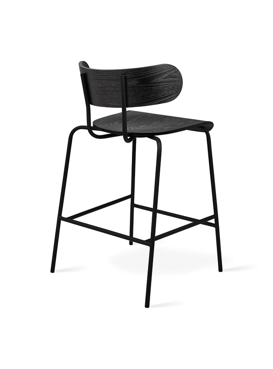 Tabouret de comptoir Gus* Modern, idéal pour cafés rapides ou longues discussions. frene noir
