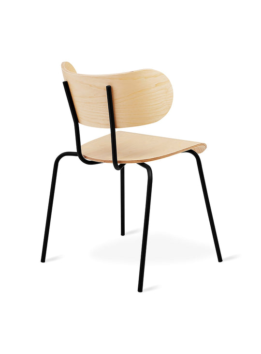 Chaise à dîner Bantam Gus* Modern, disponible en frêne, noir ou noyer. frene