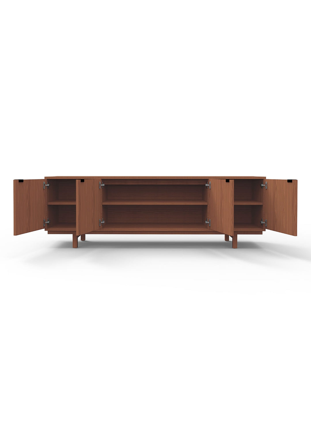 Buffet Belmont de Gus* Modern, design architectural et chaleur du noyer.
