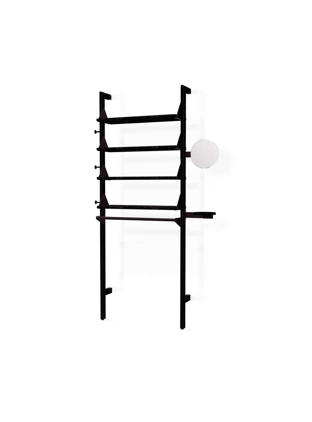 Display Branch 1 de Gus* Modern, une étagère d’organisation parfaite pour structurer un intérieur ou un commerce avec style. Noir.
