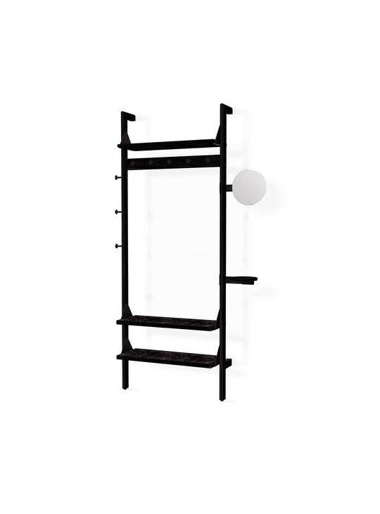 Branch de Gus* Modern : un système d’organisation modulaire élégant pour une entrée fonctionnelle et stylée. Noir.