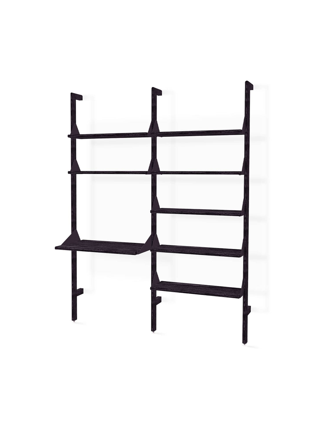 Redéfinissez votre rangement avec la bibliothèque Branch 2, une solution design et ergonomique signée Gus* Modern. Noir.