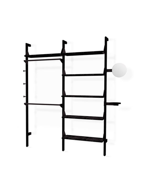 Apportez une touche élégante à votre espace avec Display Branch 2 de Gus* Modern, un rangement ouvert et polyvalent. Noir.