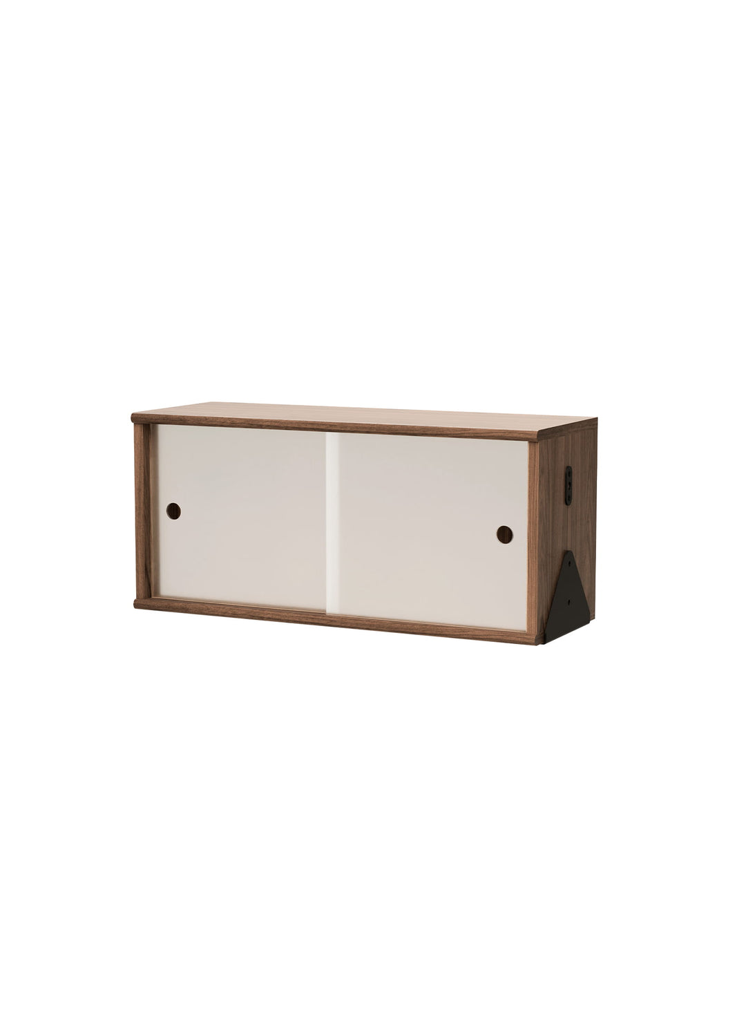 Petite armoire Branch de Gus* Modern venant s'installer en supplément de votre bibliothèque Gus* Modern. noir et noyer