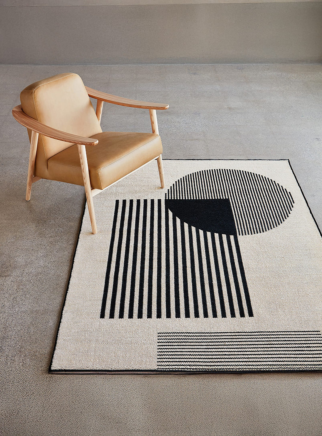 Tapis Construct Gus* Modern, design réversible et fabriqué en plastique recyclé. versa