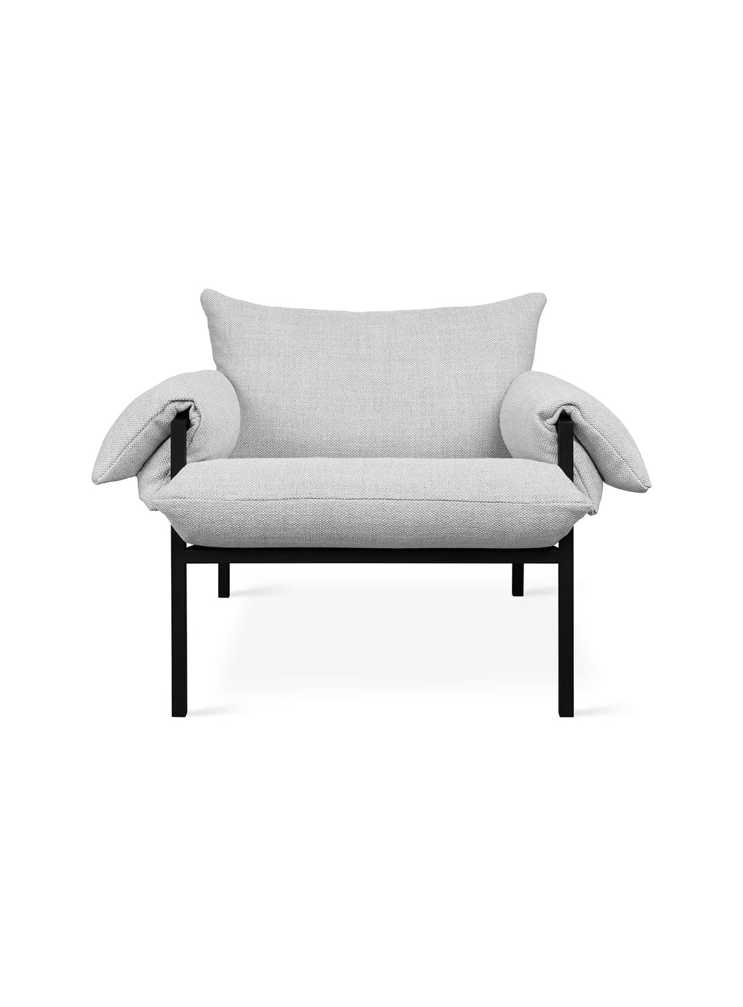 Fauteuil Fulton Gus* Modern : acier, douceur et élégance contemporaine. rosslyn argent