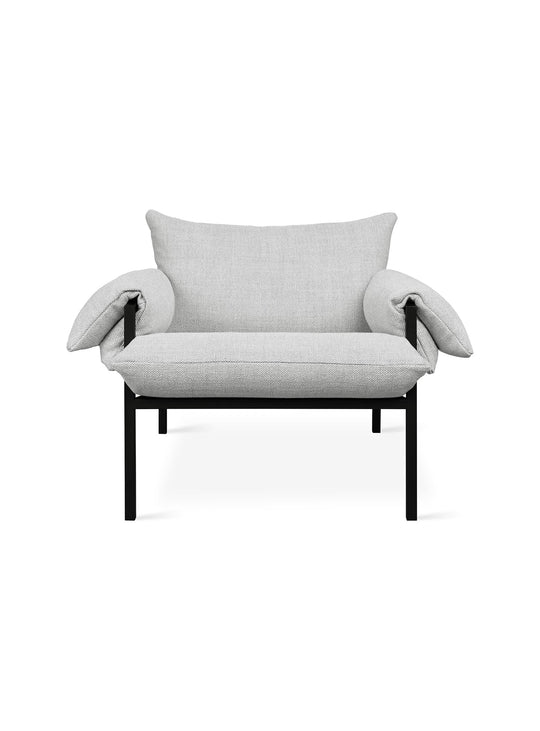 Fauteuil Fulton Gus* Modern : acier, douceur et élégance contemporaine. rosslyn argent