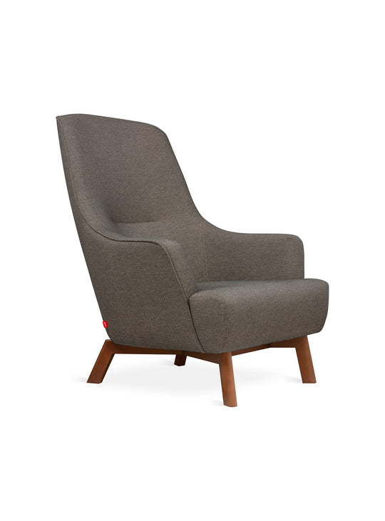 Fauteuil Hilary Gus* Modern, base bois évasée et style intemporel. Pixel Truffle