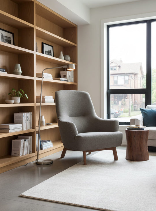 Fauteuil Gus* Modern Hilary, charme scandinave et lignes fluides. Pixel Truffle
