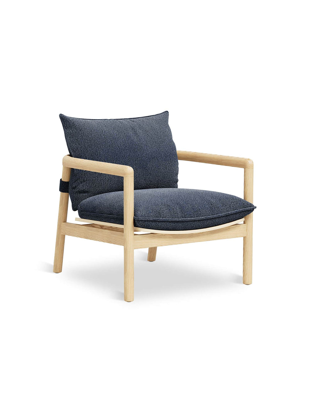 Fauteuil Gus* Modern Humber : confort généreux, structure en bois massif et silhouette minimaliste raffinée. Regency Nautica.