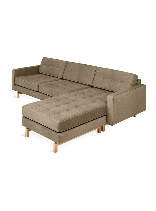 Sofa bi-sectionnel Jane 2 Gus* Modern, élégance mid-century revisitée. merino mocha