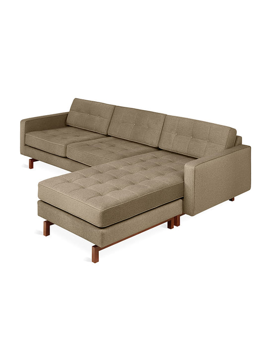 Sofa bi-sectionnel Gus* Modern Jane 2, idéal pour espaces modulables. merino mocha