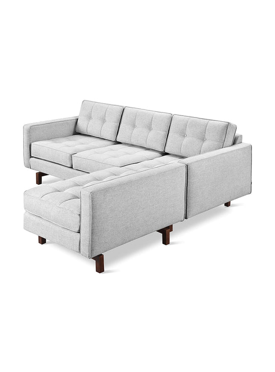 Sofa bi-sectionnel Jane Loft 2 Gus* Modern, parfait pour espaces ouverts. bayview silver