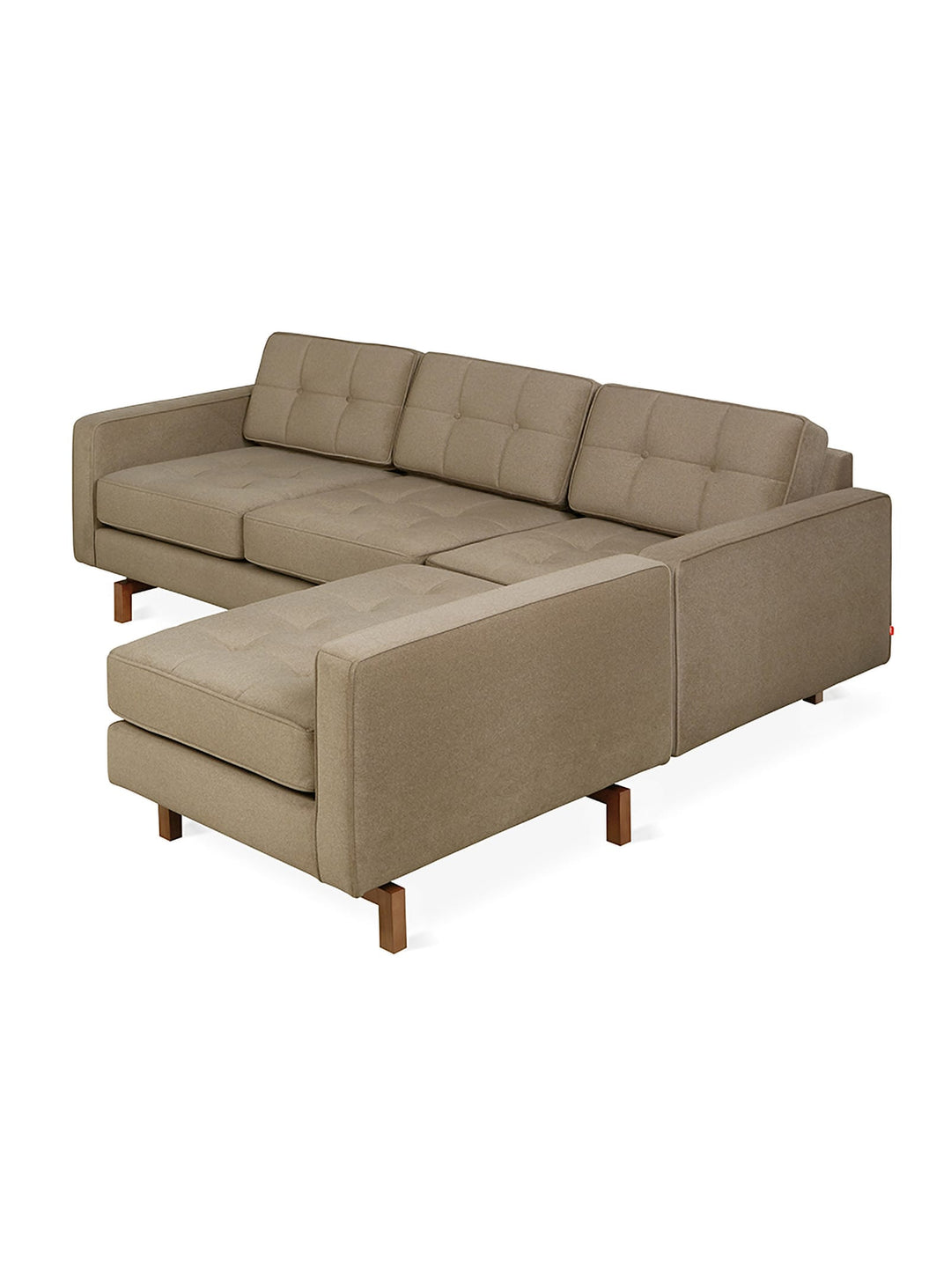 Sofa bi-sectionnel Jane Loft 2 de Gus* Modern, design flexible et lumineux. merino mocha