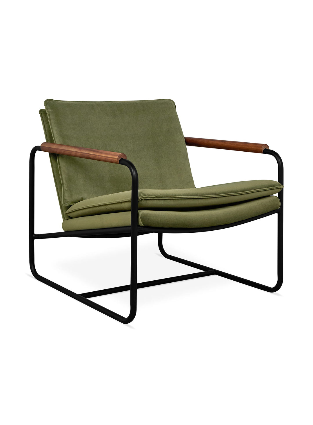 Fauteuil Kelso de Gus* Modern : fauteuil design acier et bois, style industriel et confort. Cassella Grove