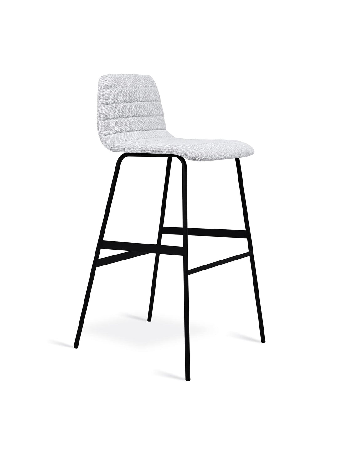 Tabouret de bar Lecture Gus* Modern, siège rembourré d’une seule pièce pour confort optimal. Pixel Shale