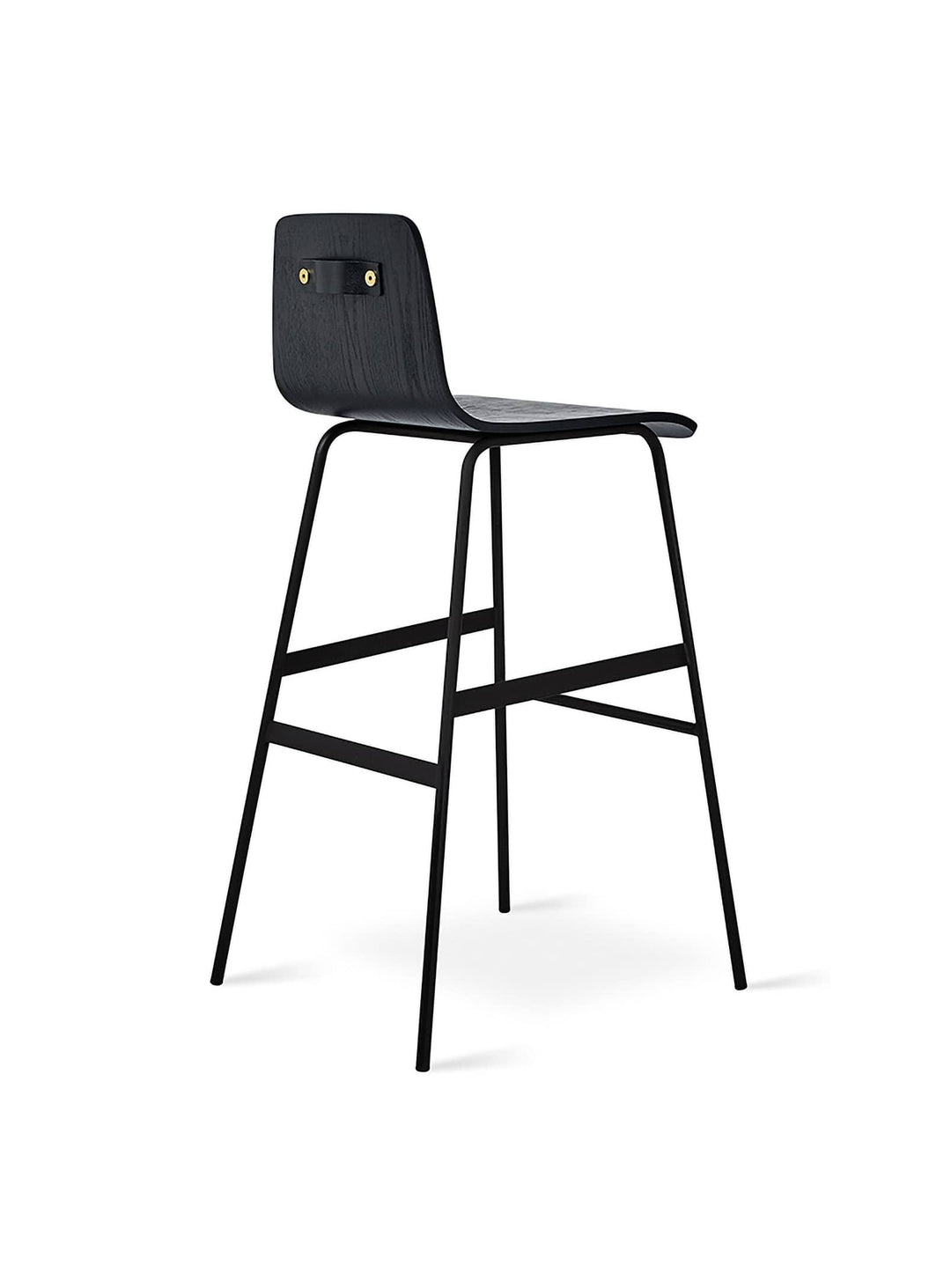 Tabouret de bar Lecture Gus* Modern, parfait pour bars modernes et cuisines stylées. frene noir