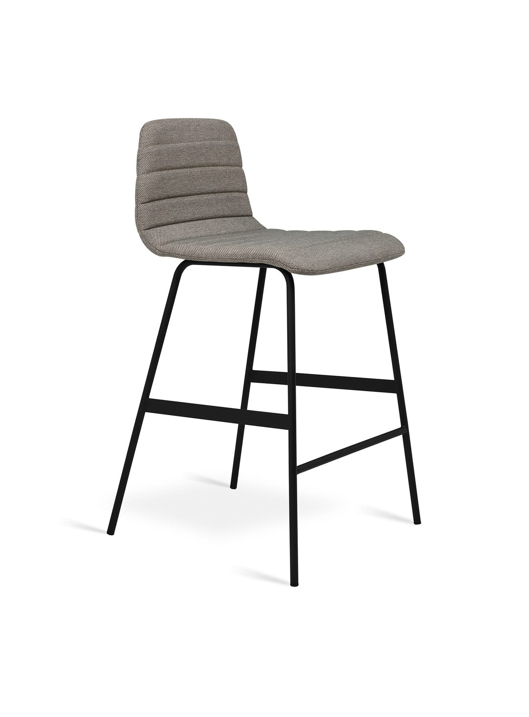 Tabouret de comptoir Lecture Gus* Modern, assise rembourrée monobloc ultra-confort. pixel truffle