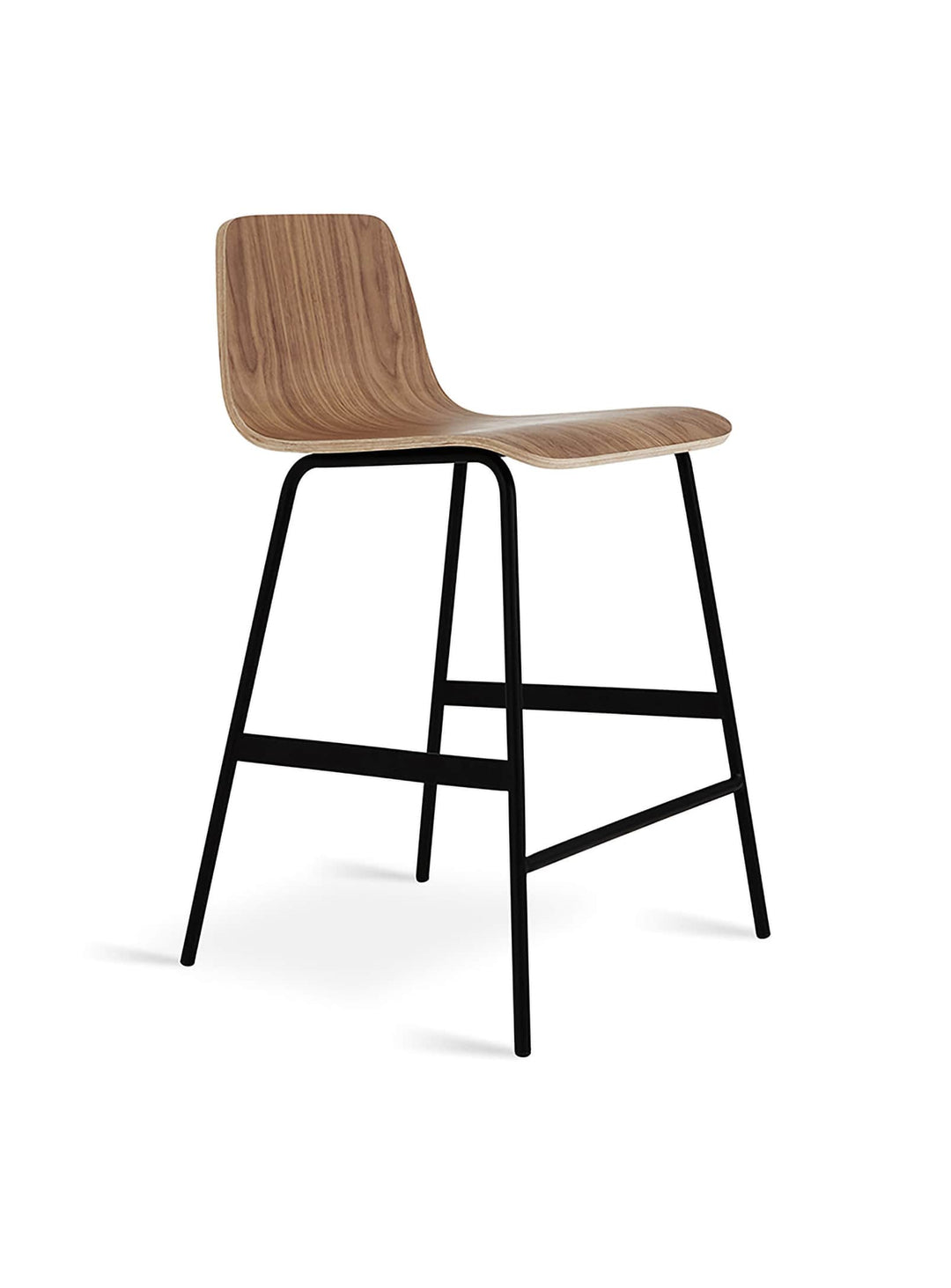 Tabouret de comptoir Lecture Gus* Modern, parfait pour cuisines modernes et bars. noyer