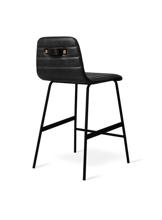 Tabouret de comptoir Lecture de Gus* Modern, design contemporain et polyvalent. cuir noir