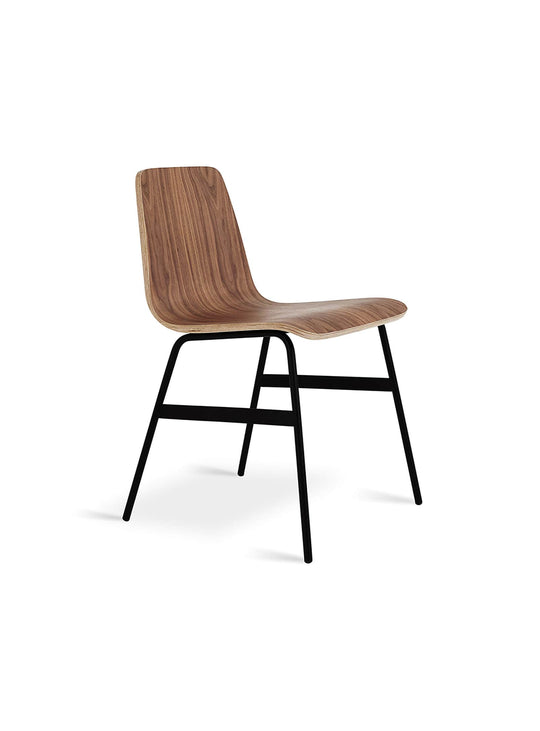 Chaise à dîner Lecture Gus* Modern, look rétro chic et structure solide. noyer