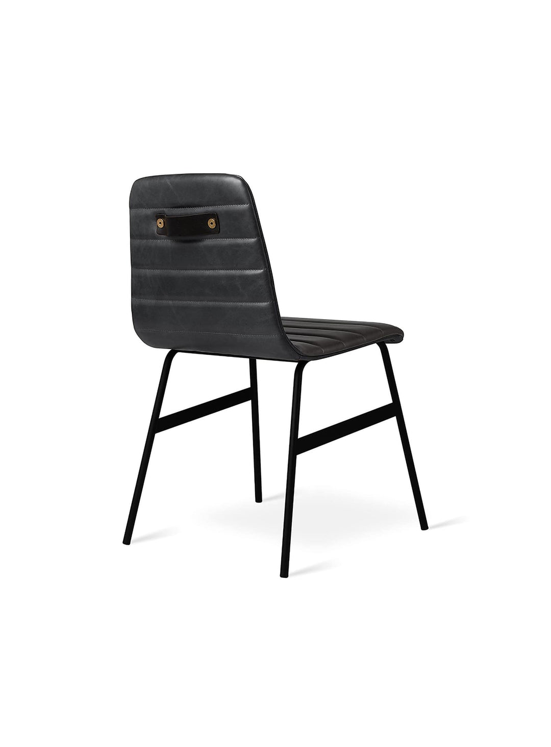 Chaise rembourrée Lecture Gus* Modern, élégante, solide et confortable. cuir noir