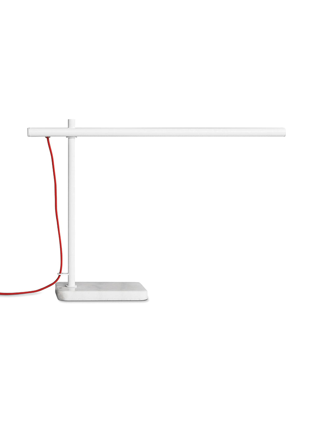 Lampe de table Lewis Gus* Modern, silhouette longiligne et élégante. blanc