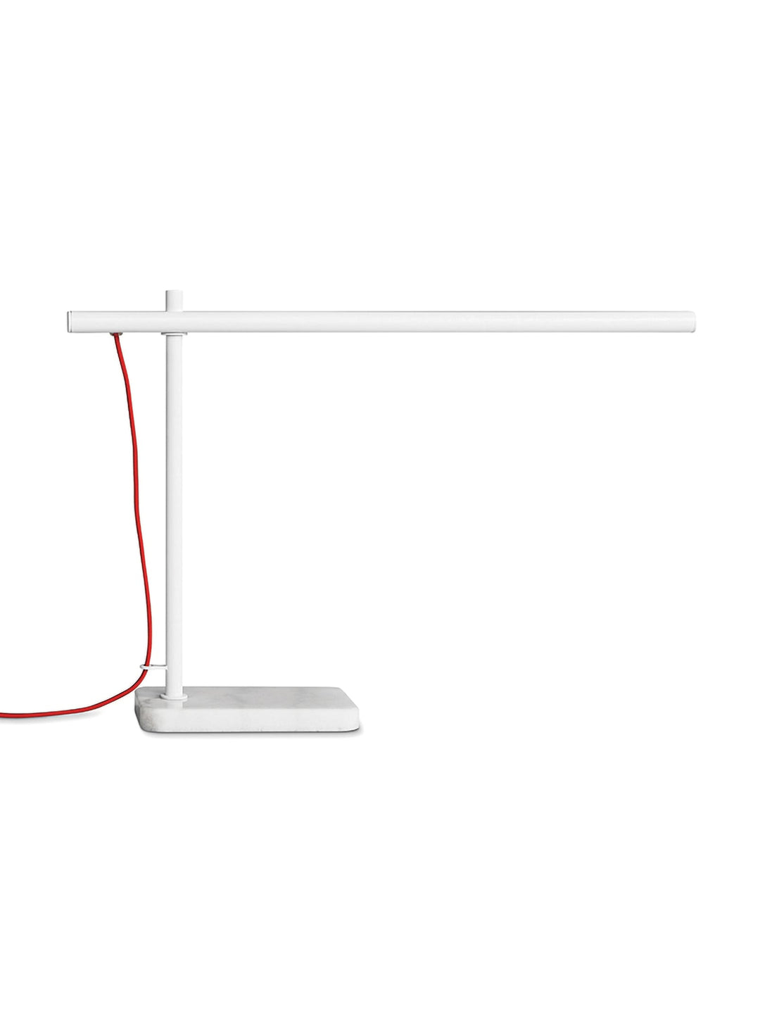 Lampe de table Lewis Gus* Modern, silhouette longiligne et élégante. blanc