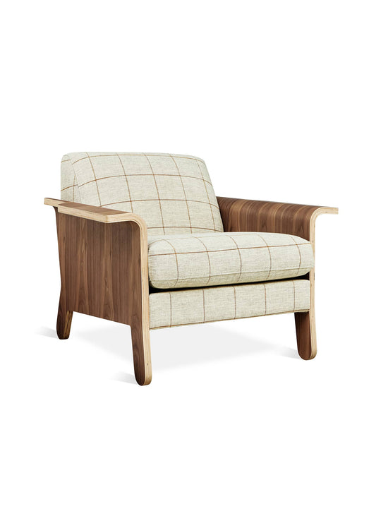 Fauteuil club Gus* Modern Lodge : élégance rétro et design moderne. Lattice copper.