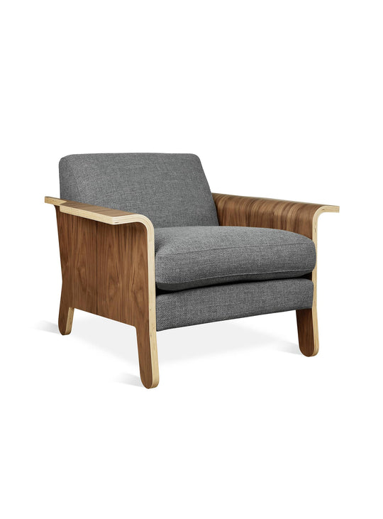 Fauteuil design Gus* Modern Lodge : style années 50 et allure chic. Andorra Pewter.