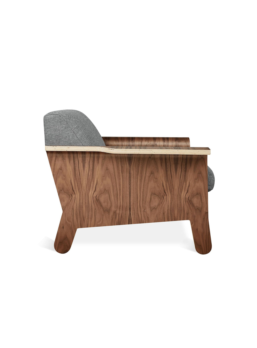 Fauteuil Lodge Gus* Modern : look rétro-chic et assise confortable. Andorra Pewter