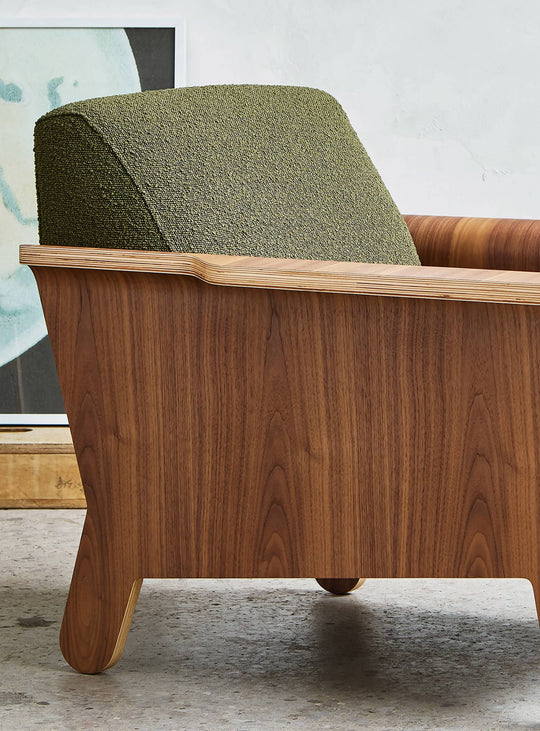 Fauteuil Lodge de Gus* Modern : charme des années 60 revisité. Copenhagen Terra.