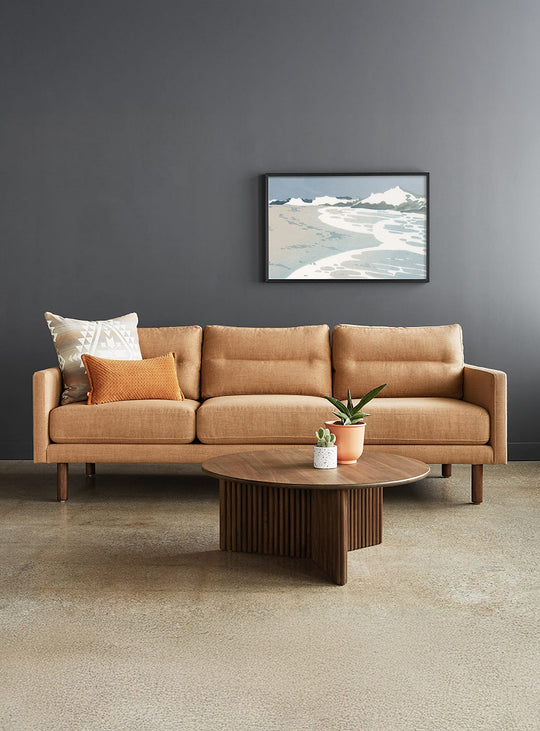 Sofa Miller Gus* Modern, parfait pour salons cosy ou espaces pro. caledon amber