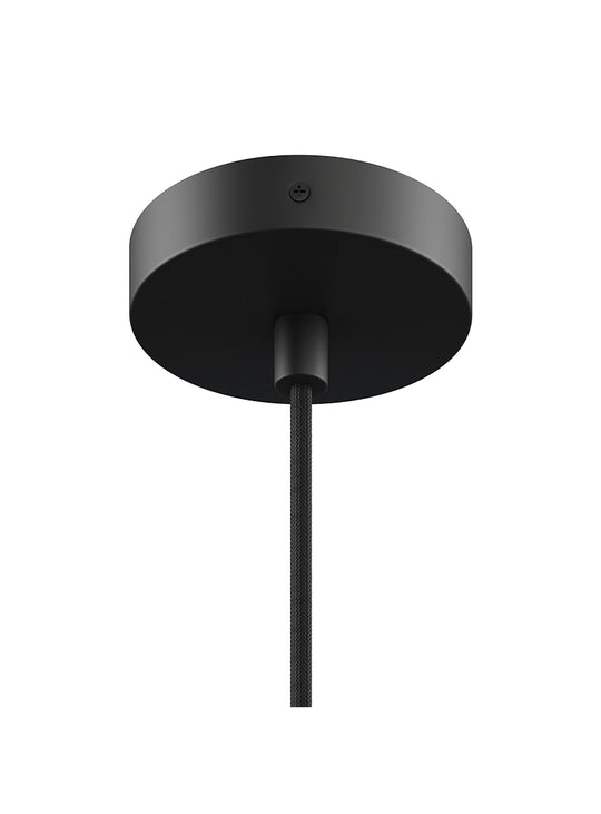 Lampe suspendue Milton Gus* Modern, suspension en acier noir au style contemporain.