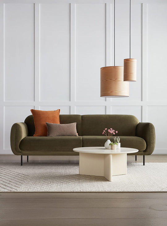 Lampe suspendue Milton Gus* Modern, touche naturelle pour cuisine, salon ou chambre. grande