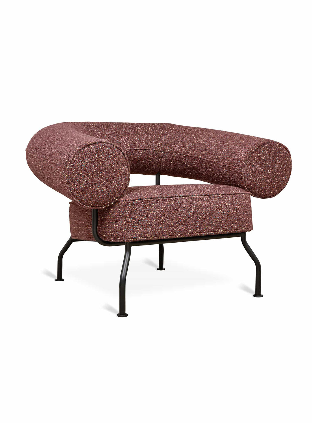 Fauteuil Mirador de Gus* Modern : fauteuil design, lignes courbes et style postmoderne. jubilee sangria