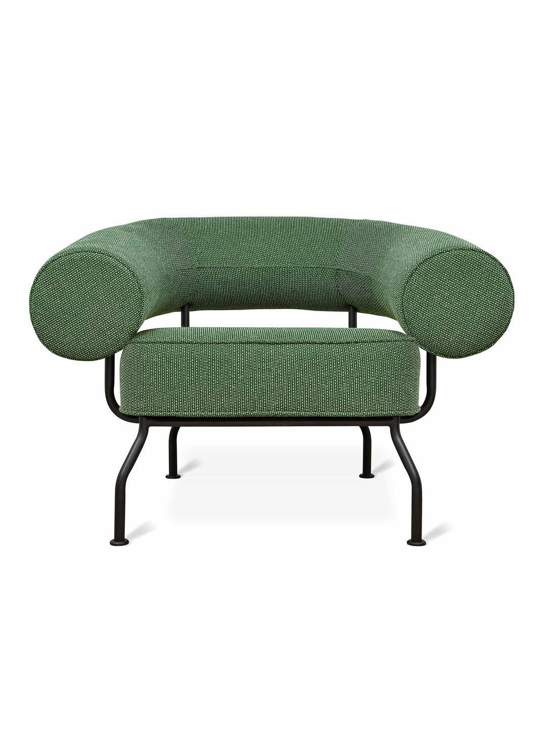 Fauteuil Mirador de Gus* Modern : fauteuil moderne, structure acier et design sculptural. jasper evergreen