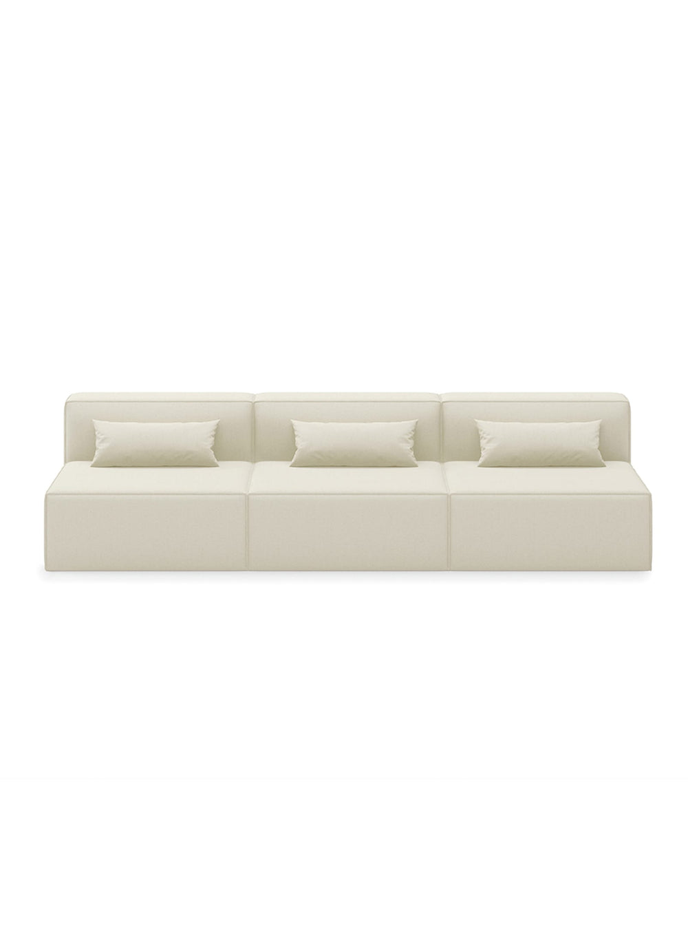 Sofa 3 places sans accoudoirs Gus* Modern Mix Modular, parfait pour un espace sur mesure. mowat sand