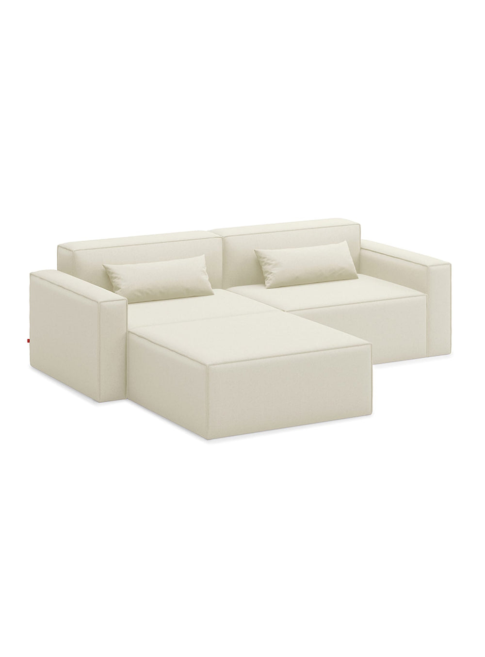 Sofa sectionnel 3 places Mix Modular de Gus* Modern, ensemble ordonné et moderne. mowat sand