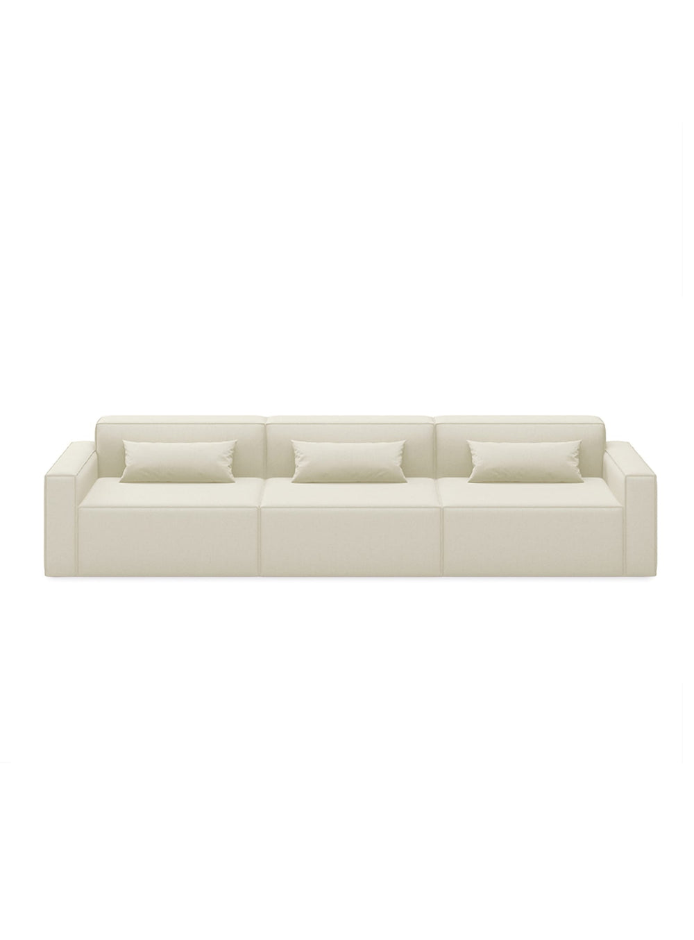 Sofa 3 places avec accoudoirs Mix Modular de Gus* Modern, modulable et élégant. mowat sand