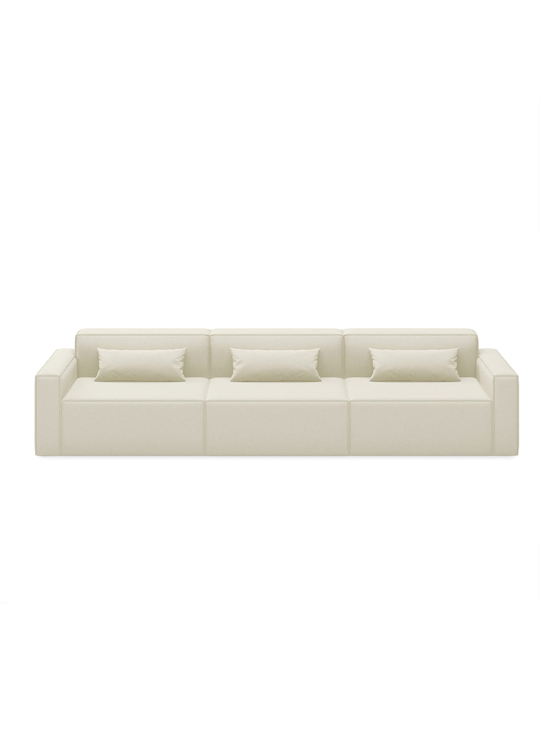 Sofa 3 places avec accoudoirs Mix Modular de Gus* Modern, modulable et élégant. mowat sand